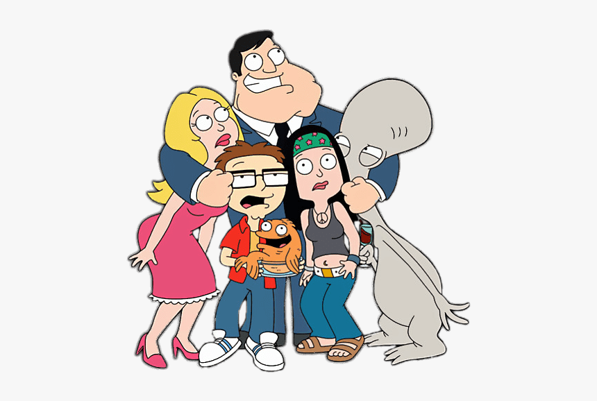 American Dad Stan Smith Hugging Family - American Dad!, HD Png Download, Free Download