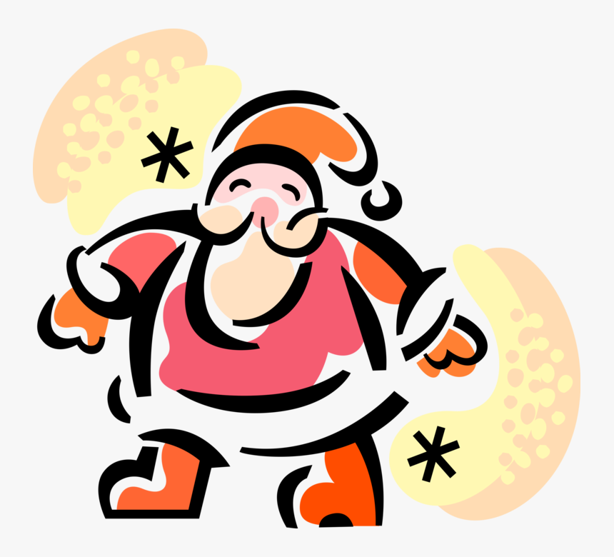 Vector Illustration Of Santa Claus, Saint Nicholas, - Milk And Cookies With Santa, HD Png Download, Free Download