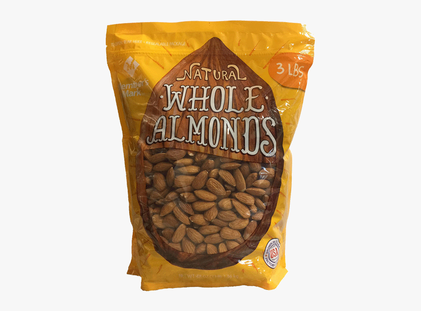 Member Mark Natural Whole Almonds, HD Png Download, Free Download