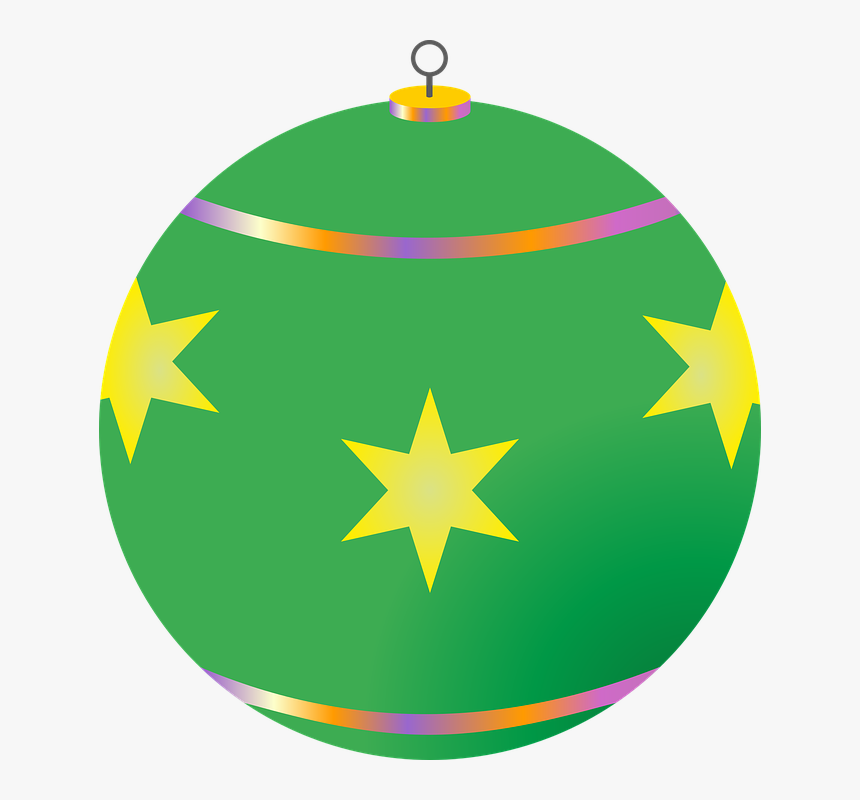 Transparent Christmas Baubles Clipart - Yılbaşı Ağacı Süsü Çizim, HD Png Download, Free Download