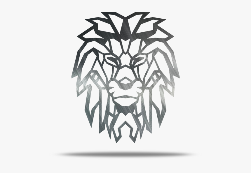 Geometric Lion Metal Wall Art - Best Geometric Lion Drawings, HD Png Download, Free Download