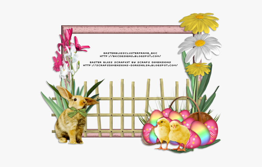 Easter Cluster Frames Png, Transparent Png, Free Download