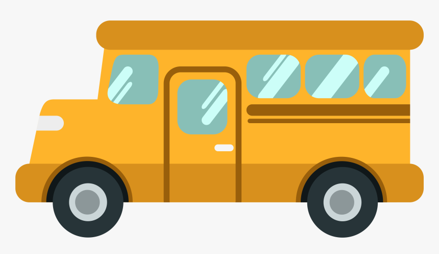 School Bus Cartoon - School Bus Animated Png, Transparent Png, Free Download