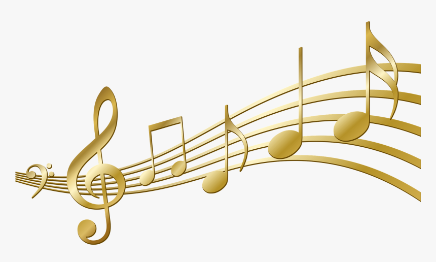 Gold Music Notes Transparent Background, HD Png Download, Free Download