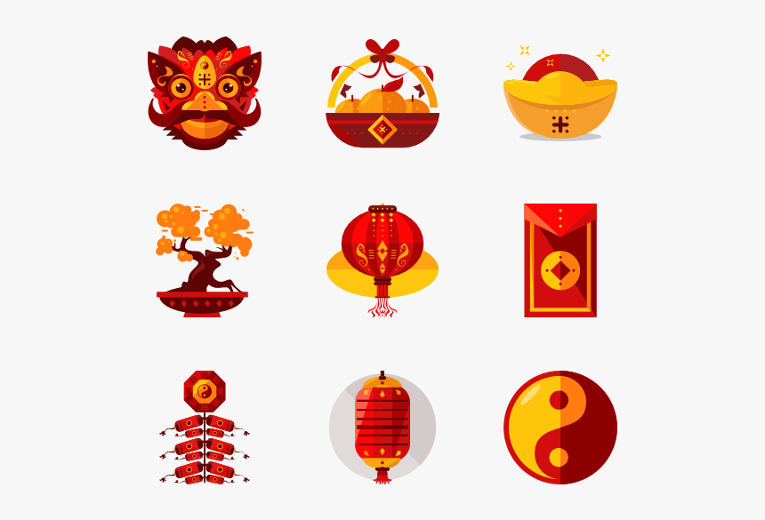 Chinese New Year - Icons Chinese New Year Png, Transparent Png, Free Download