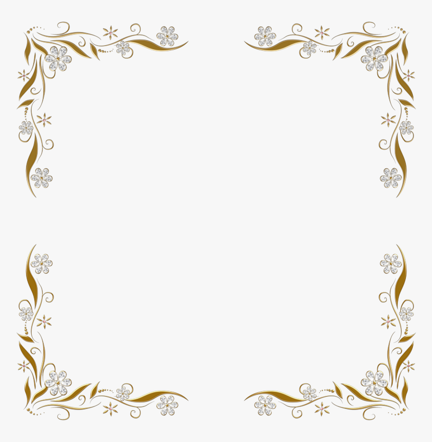 Bellos Bordes Dorados Para Fotos Gratis En Png Pictures - Gold And Silver Border, Transparent Png, Free Download