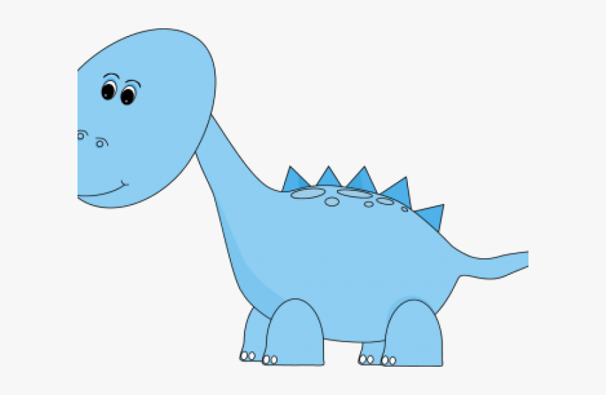 Transparent Cute Dinosaur Png - Blue Dinosaur School Clipart, Png Download, Free Download