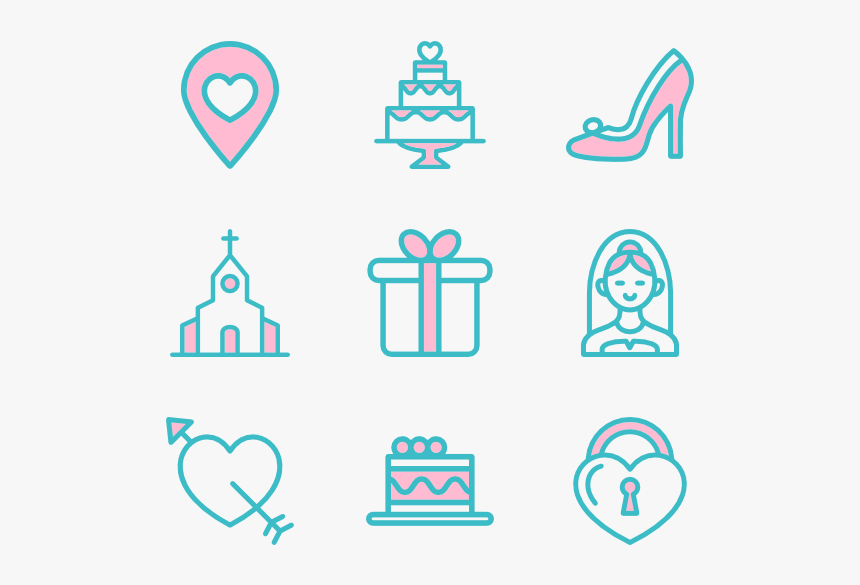 Linear Wedding Elements - Icon, HD Png Download, Free Download