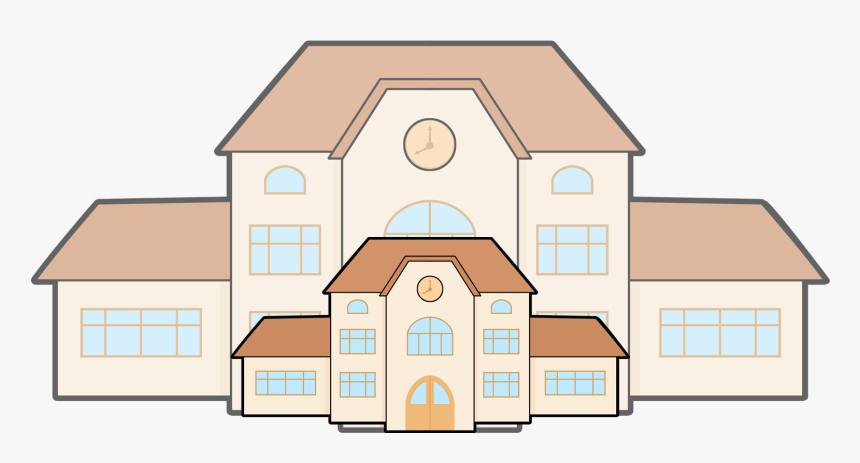 Mini Schools - School Building Clipart Transparent, HD Png Download, Free Download