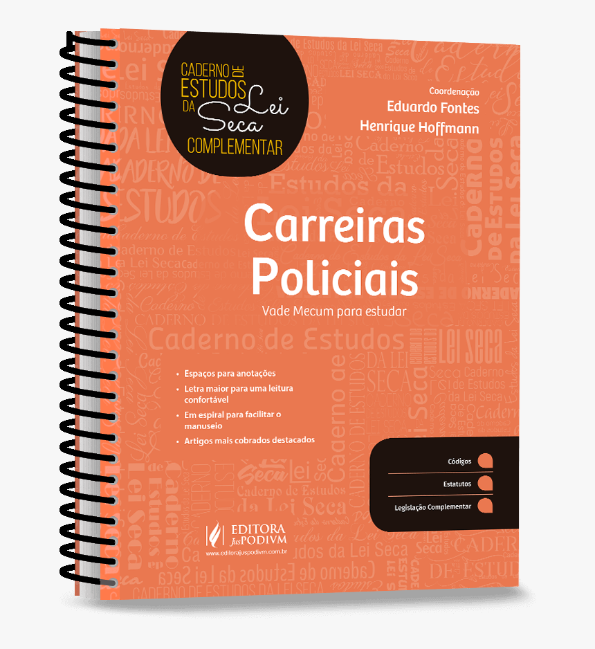 Caderno De Estudos Da Lei Seca Complementar - Caderno De Lei Seca, HD Png Download, Free Download