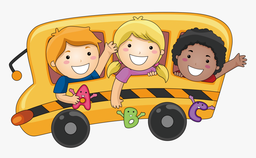 School Cartoon - School Children Clipart, HD Png Download, Free Download