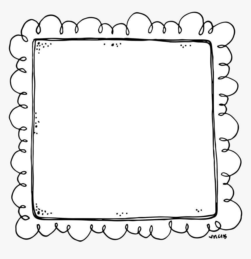 Chalkboard Border Png - Frame Border Clipart Black And White, Transparent Png, Free Download