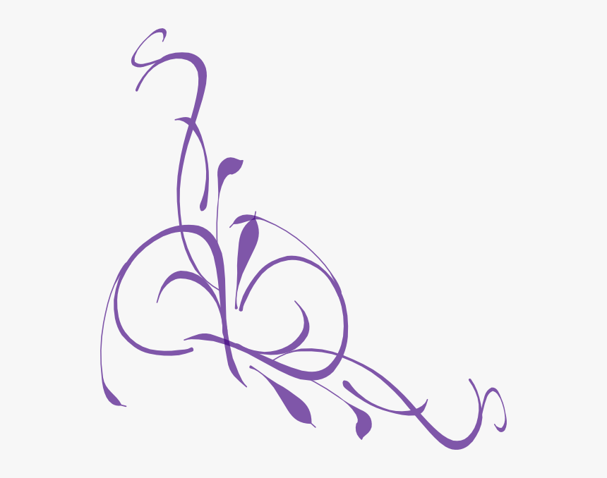 Purple Scroll Clipart - Funeral Clipart Png, Transparent Png, Free Download
