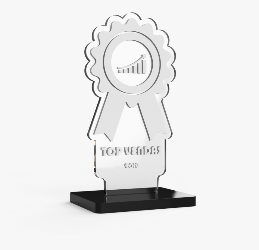 Trofeu Destaque Vendedor Acrilico - Troféu Destaque De Vendas, HD Png Download, Free Download