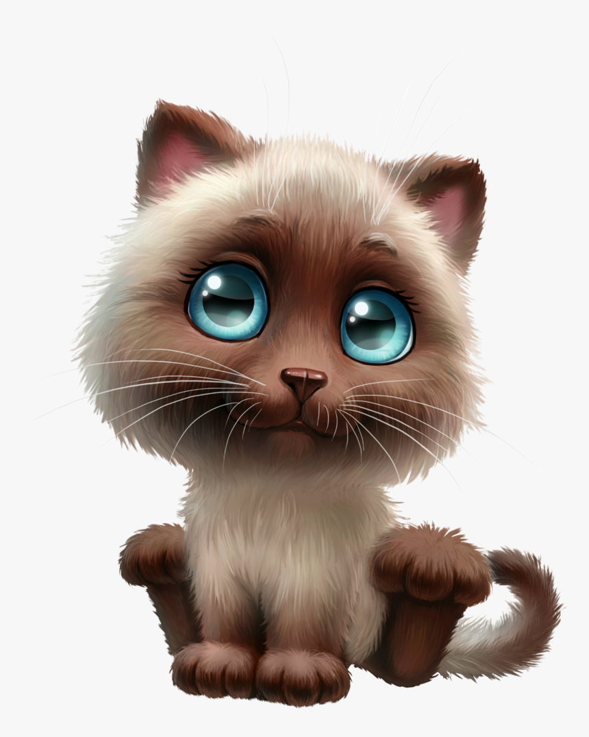 Siamese Cat Cartoon Cute, HD Png Download, Free Download