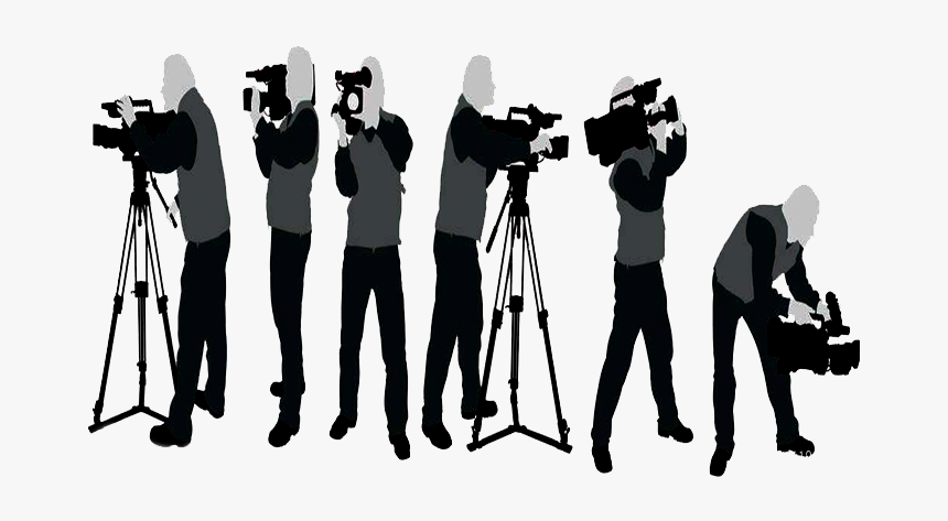 Operator Photographer Photography Camera Silhouette - Silhouette, HD Png Download, Free Download