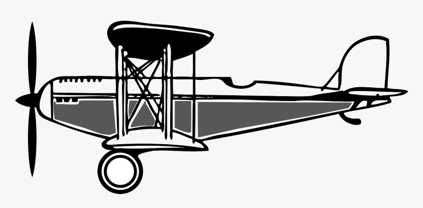 Wright Brothers Airplane Outline, HD Png Download, Free Download