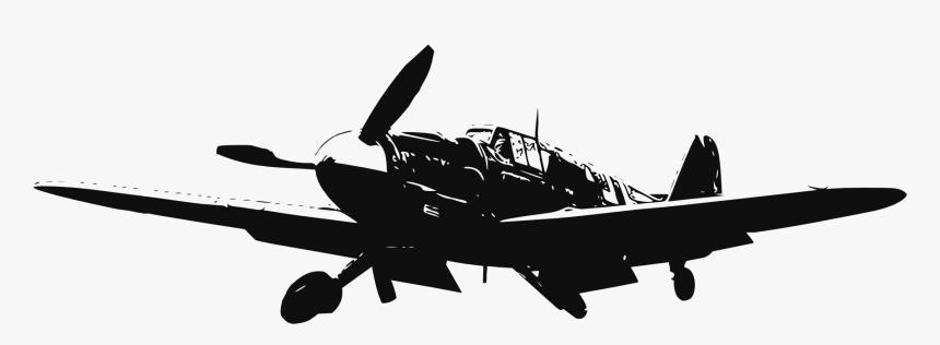 Airplane Military Aircraft Second World War Clip Art - Bf 109 Png, Transparent Png, Free Download