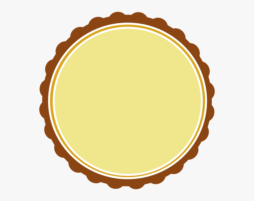 Scalloped Circle Border Clip Art, HD Png Download - kindpng