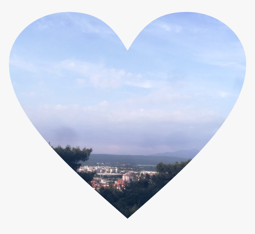 #sticker #heart #cute #tree #sky #blue #sunset #sunrise - Heart, HD Png Download, Free Download