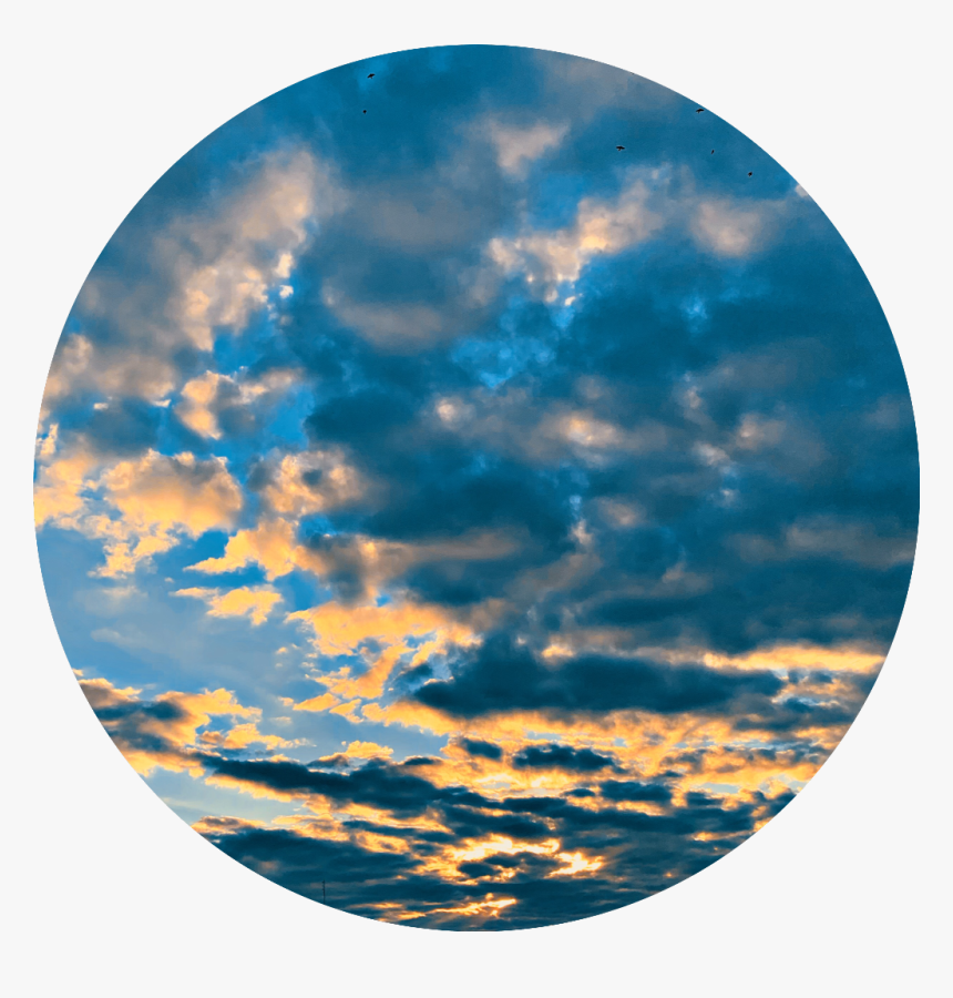 💙☁️

#blue #cloud #clouds #circle #background #sunset - Nature Sky, HD Png Download, Free Download