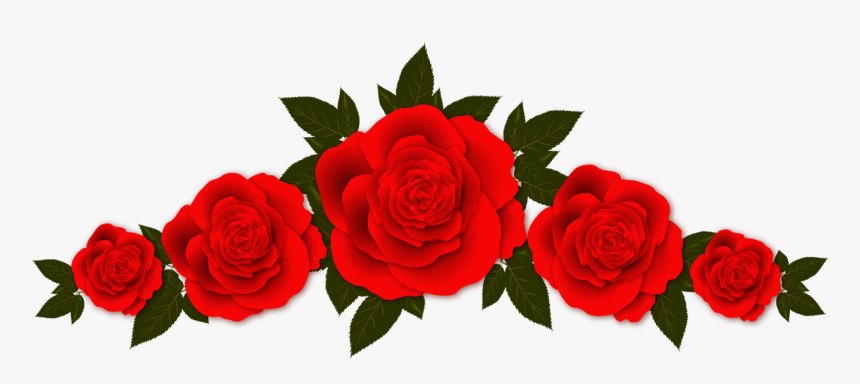 Rosas, Flores, Viñeta, Diseño, Placa De, Marco - Transparent Background Roses Clipart, HD Png Download, Free Download