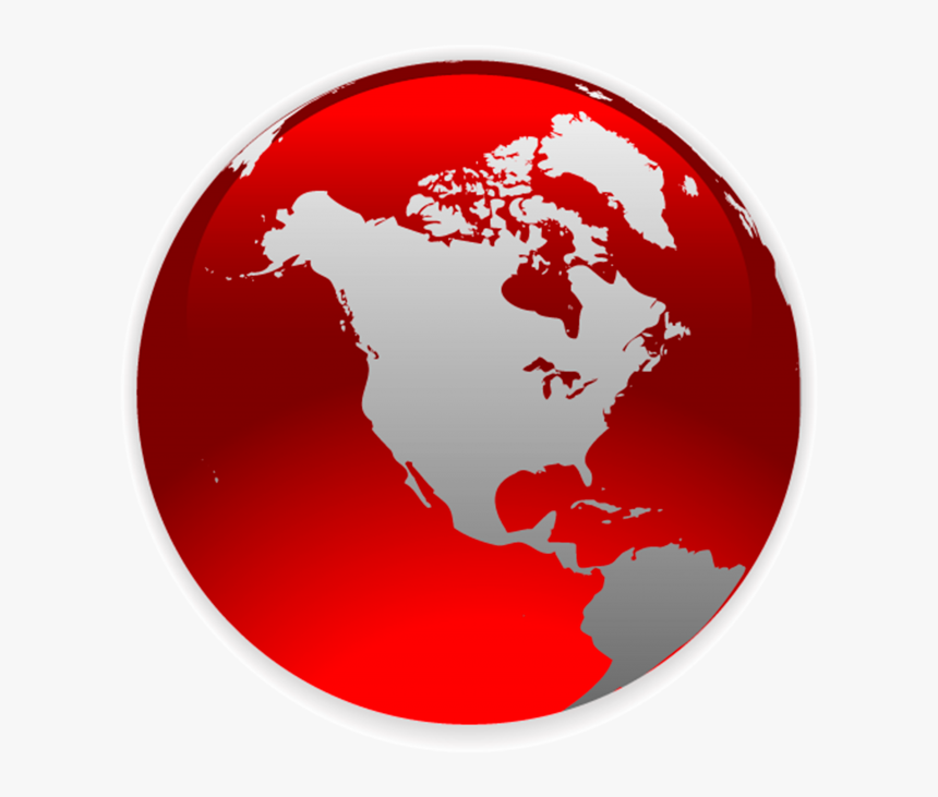 Transparent World Map - North America Globe Icon, HD Png Download, Free Download