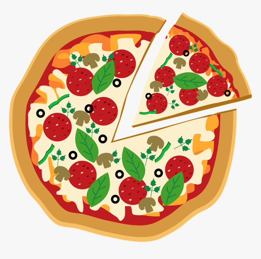 Pizza Clipart Scrapbook - Pizza Clipart Png, Transparent Png, Free Download