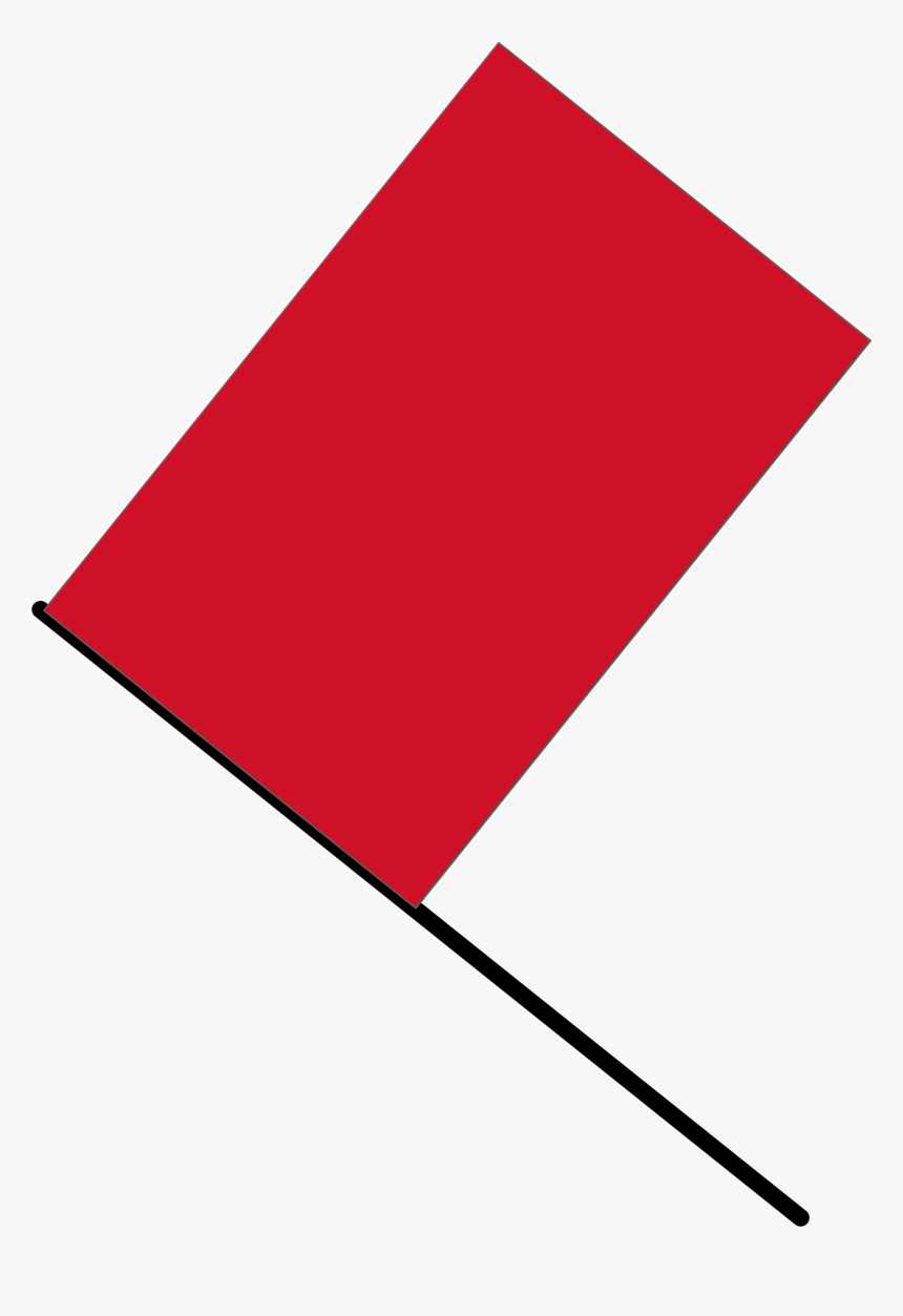 Free Vector Red Flag - Red Race Car Flag, HD Png Download, Free Download