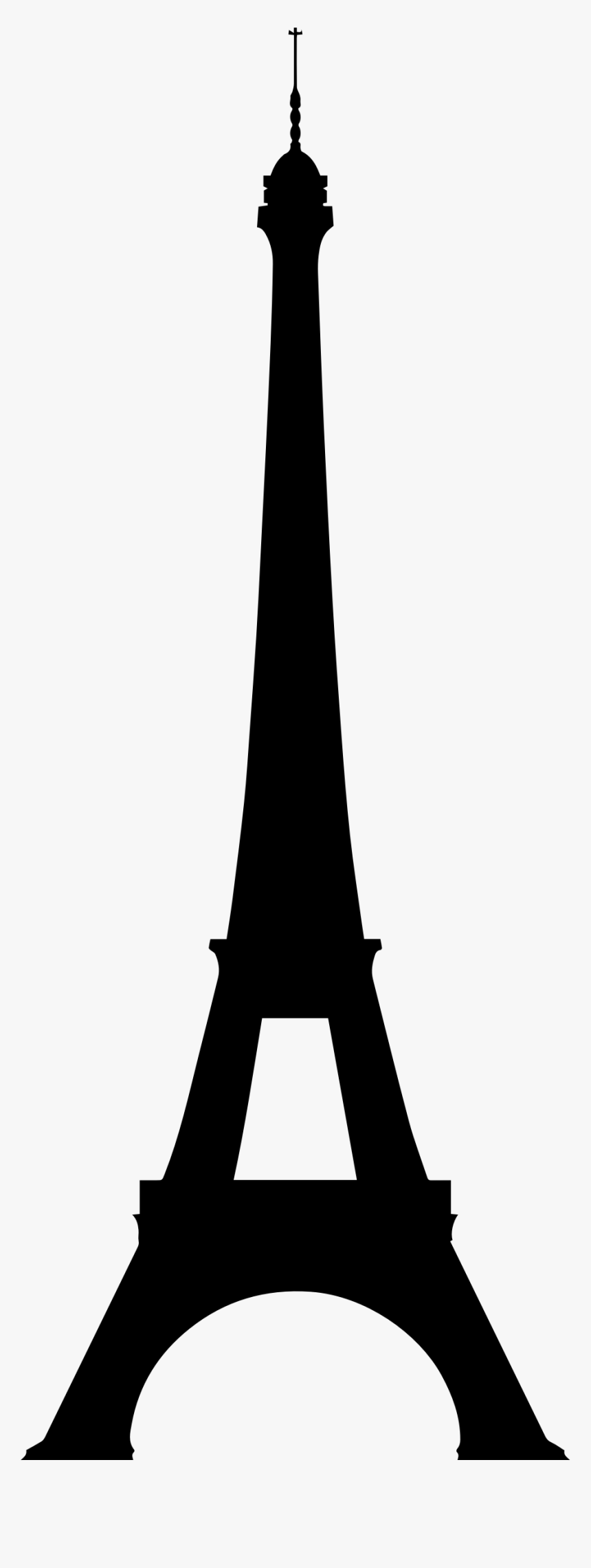 Eiffel Tower Silhouette Icons Png - Eiffel Tower, Transparent Png, Free Download