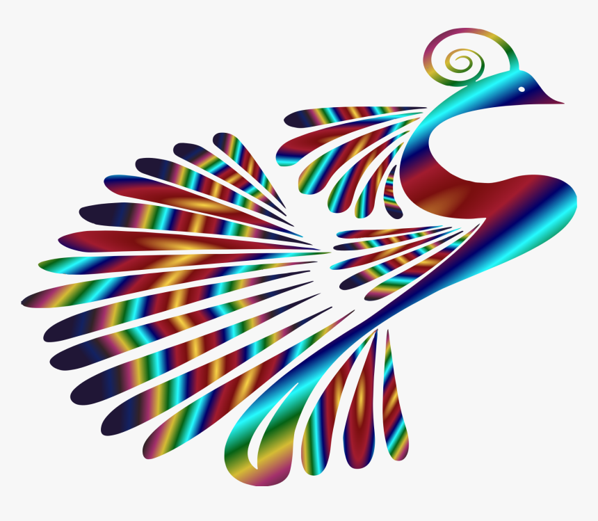 Transparent Sayap Png - Peacock Silhouette, Png Download, Free Download