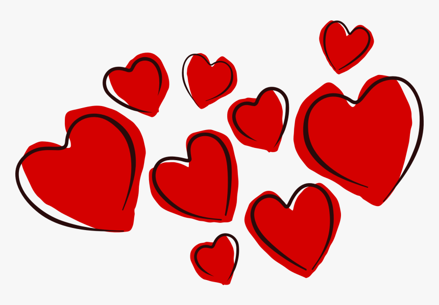 Love Hearts Png Image - Clip Art Valentines Hearts, Transparent Png, Free Download