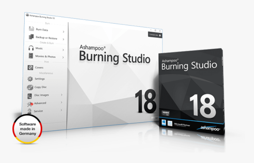 Ashampoo Burning Studio - Utility Software, HD Png Download, Free Download