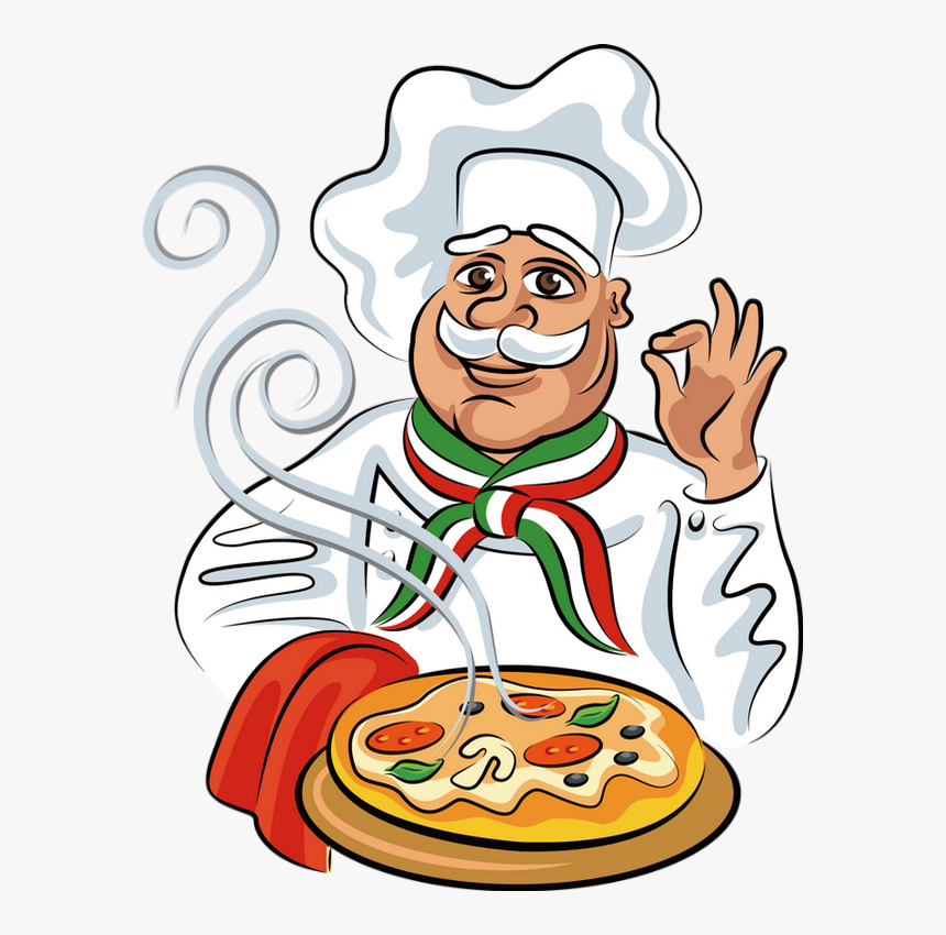 Pizzaïolo Png, Dessin, Tube Alimentation, Cuisinier, - Italian Food Cartoon, Transparent Png, Free Download