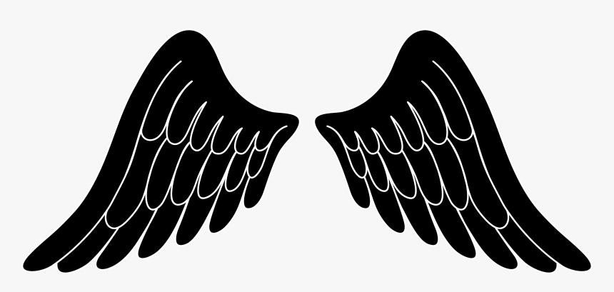Track Clipart Wing - Angel Wings Silhouette Vector, HD Png Download, Free Download