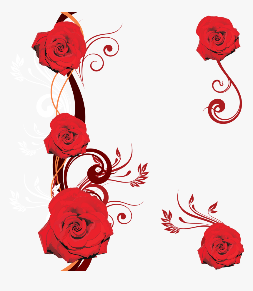 Flower Vectors Various - Red Flower Vector Png, Transparent Png, Free Download