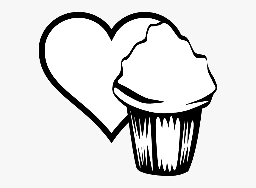 Heart Cupcake Image Clip Art - Corazones Para Colorear, HD Png Download, Free Download