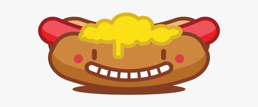 Hotdog Emoji Emoji Sticker Vector Snack Food Cachorro-quente - Illustration, HD Png Download, Free Download