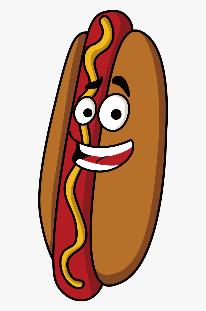 Transparent Hotdog Clipart - Hot Dog With Face, HD Png Download, Free Download