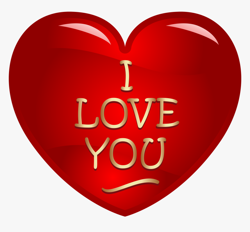 I Love You Written In Heart Png Image - Heart, Transparent Png, Free Download