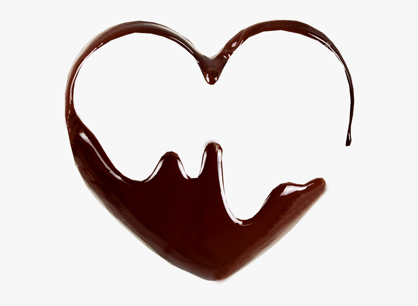 Coracao - Corazon Chocolate Derretido En Forma De Corazon, HD Png Download, Free Download