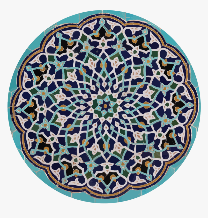 Geometric Islamic Tile Work - Style Moroccan Color Islamic Color Palette, HD Png Download, Free Download