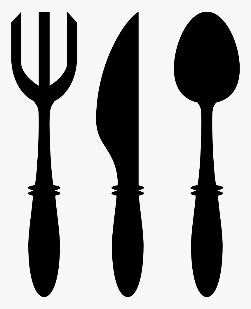 Fork Knife And Spoon Utensils Comments - Fork Knife Spoon Icon Png, Transparent Png, Free Download