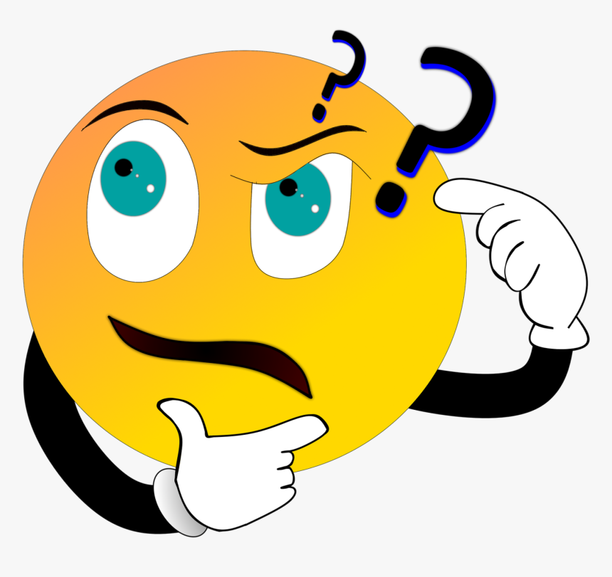 Tag Question Cartoon Smiley - Question Mark Emoji Face, HD Png Download, Free Download