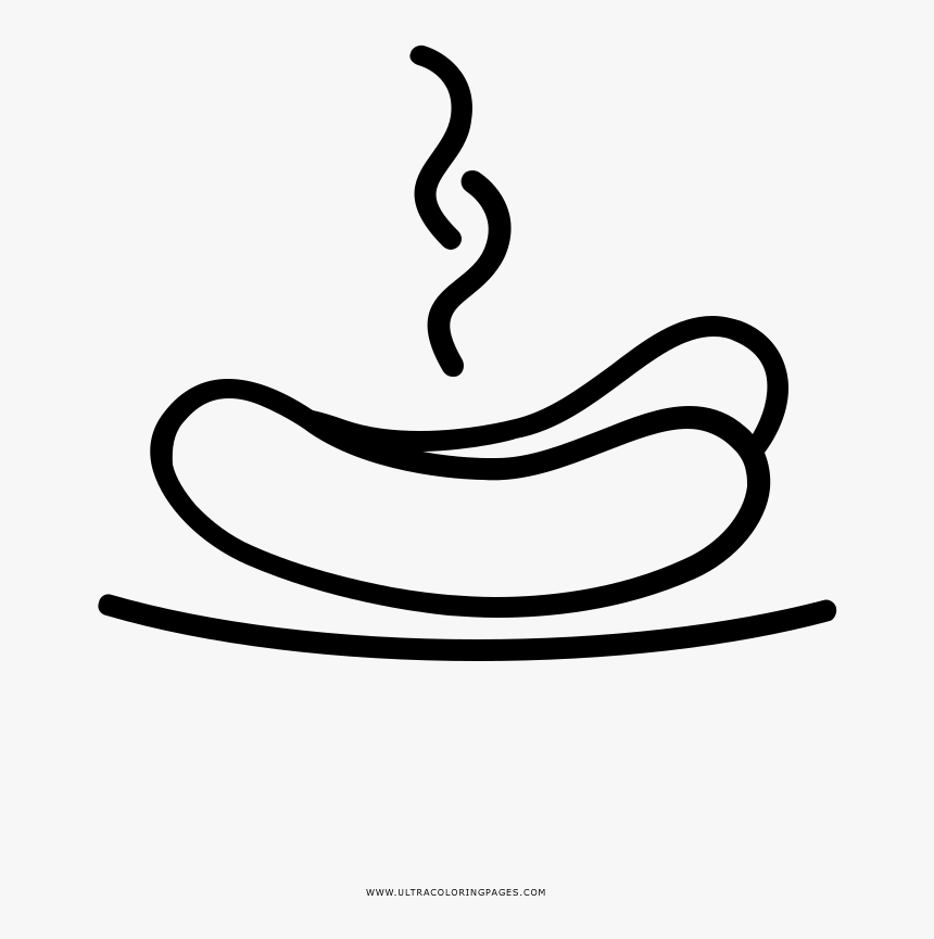 Cachorro-quente Coloring Page, HD Png Download, Free Download