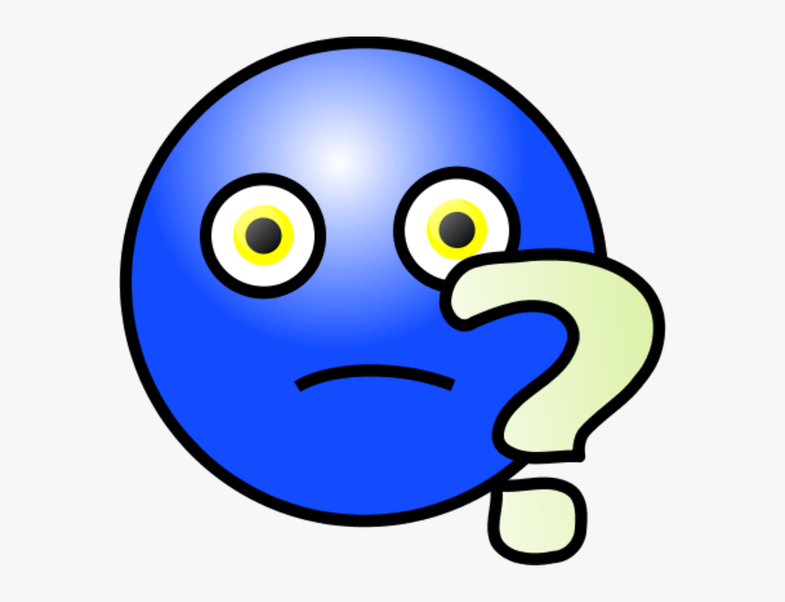 Emoticons Question Face Vector Clip Art - Question Mark Face, HD Png Download, Free Download