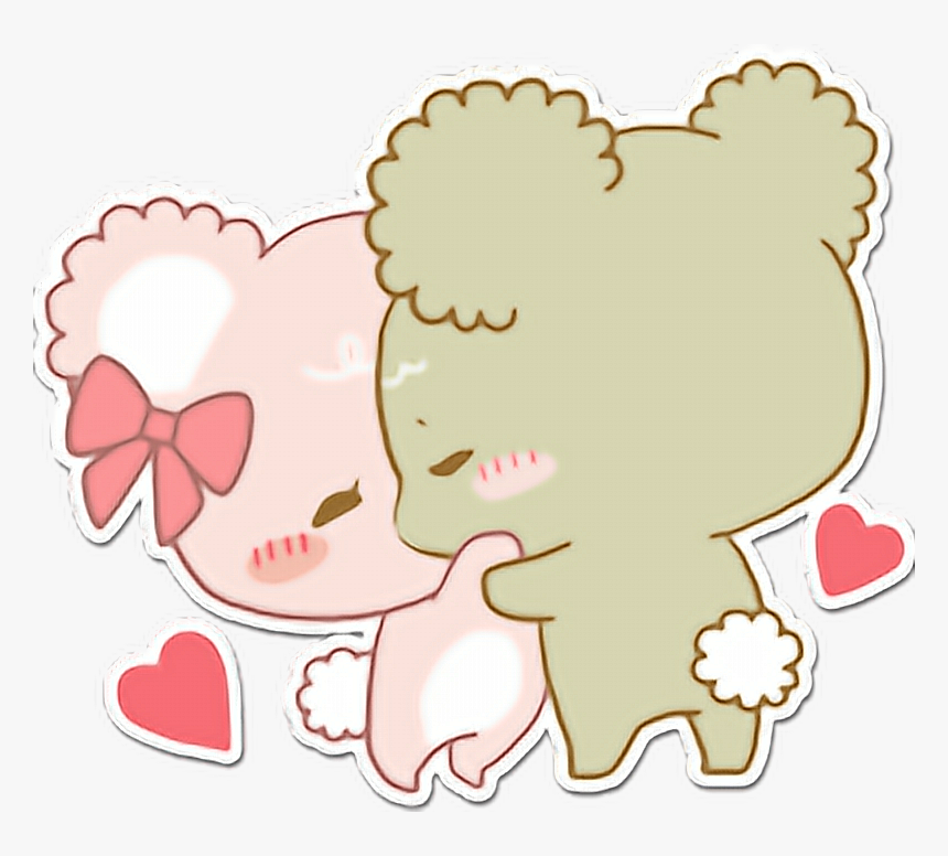 #sugarcubs #love #bears #cute #kiss #ositos - Ositos Enamorados Stickers, HD Png Download, Free Download