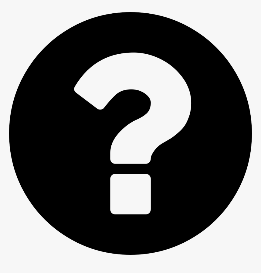 Question Mark On A Circular Black Background Svg Png Facebook Icon Round Black Transparent Png Kindpng