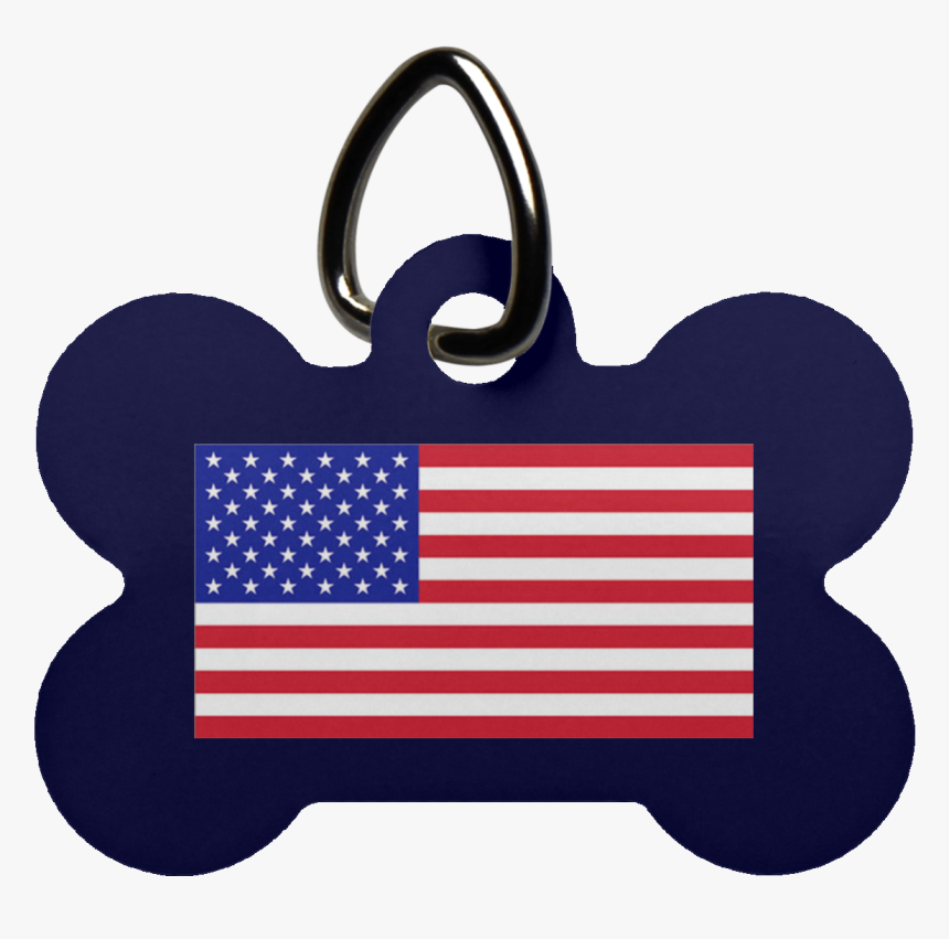 American Flag Dog Bone Pet Tag - Stock Exchange, HD Png Download, Free Download