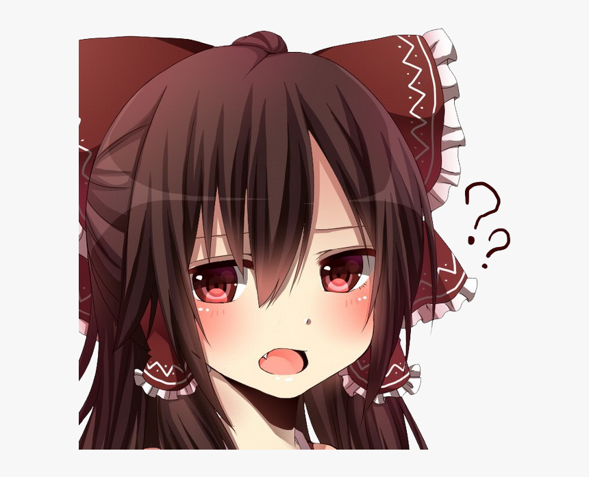 transparent runny nose clipart  anime girl question mark